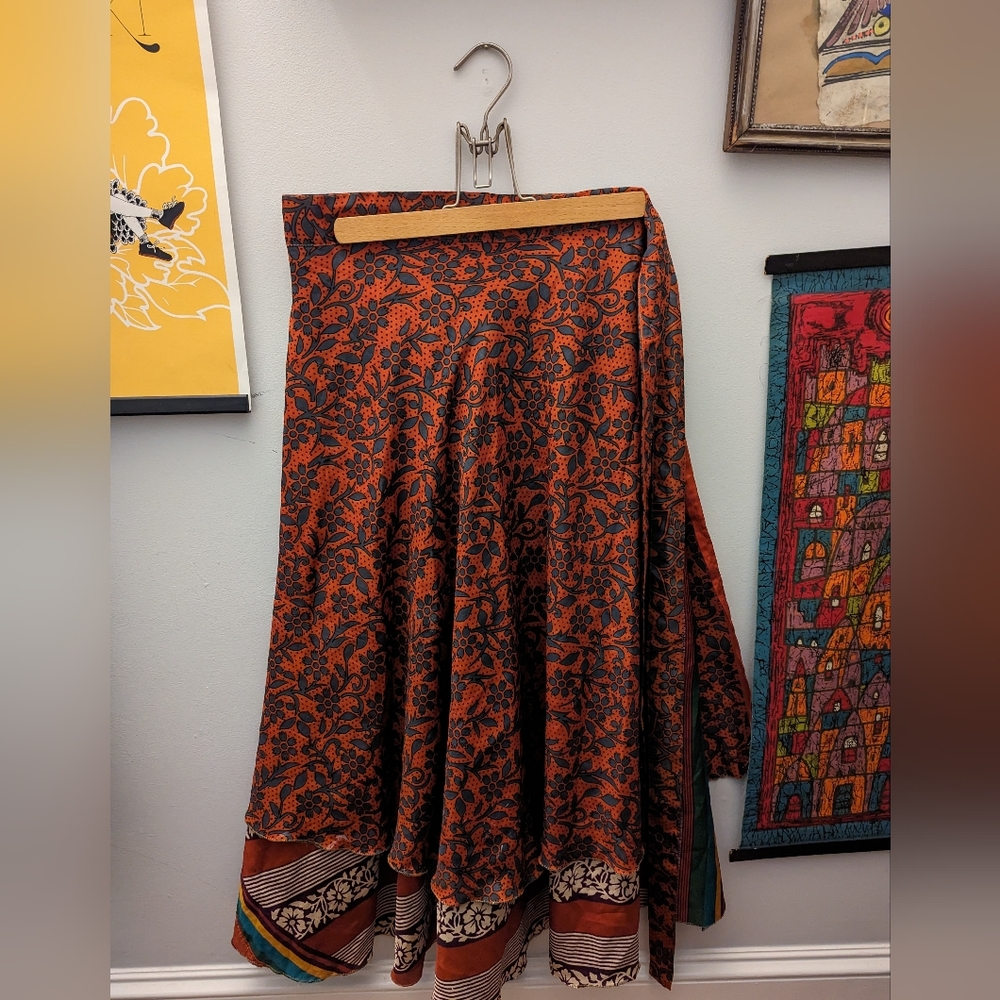 Reversible Wrap Skirt